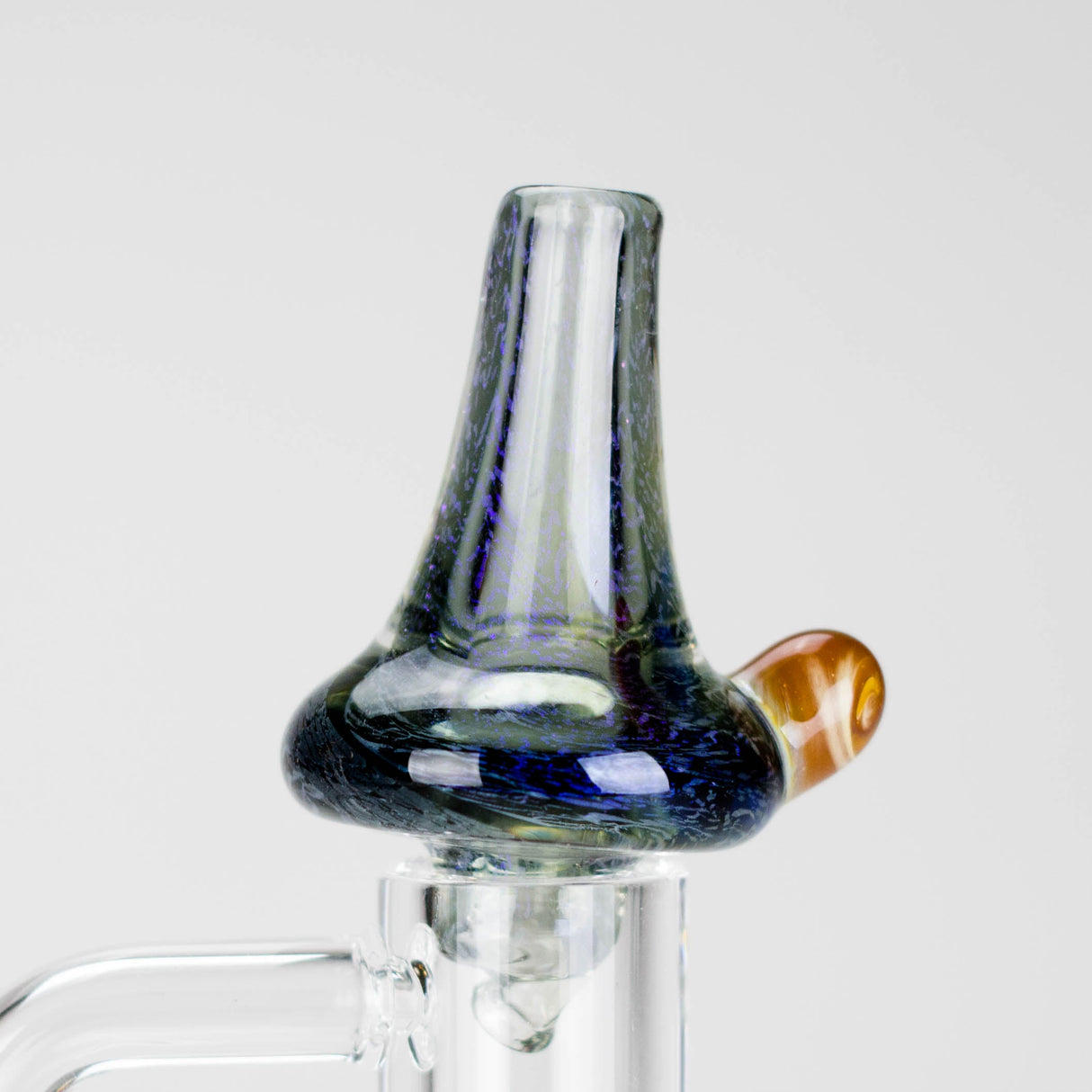Shine Glassworks | Dichro Directional Carb Cap - Made in Canada Cap · Dabber · Insert · Clip · Nail Smoking Cat Distribution Purple