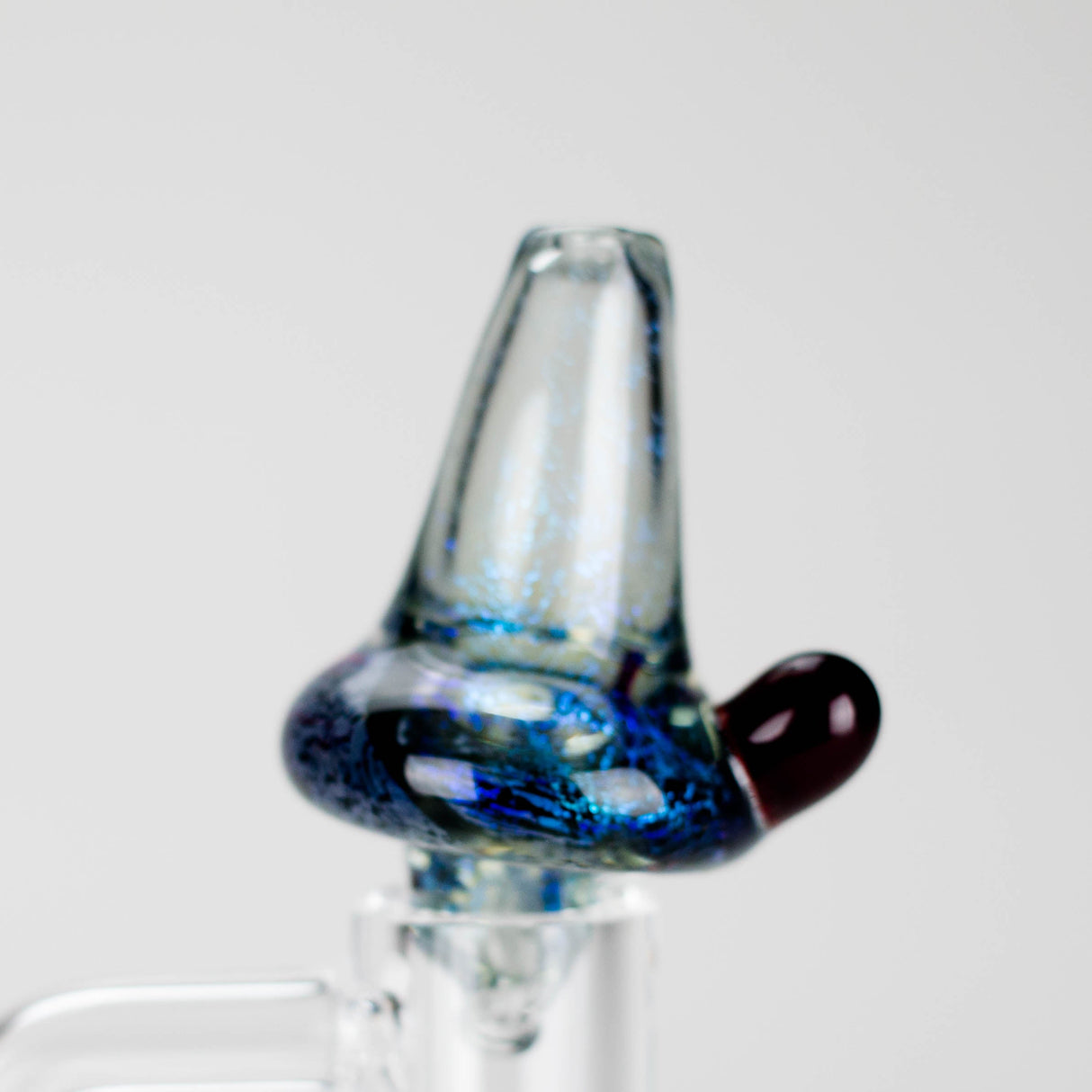Shine Glassworks | Dichro Directional Carb Cap - Made in Canada Cap · Dabber · Insert · Clip · Nail Smoking Cat Distribution Blue/Breen