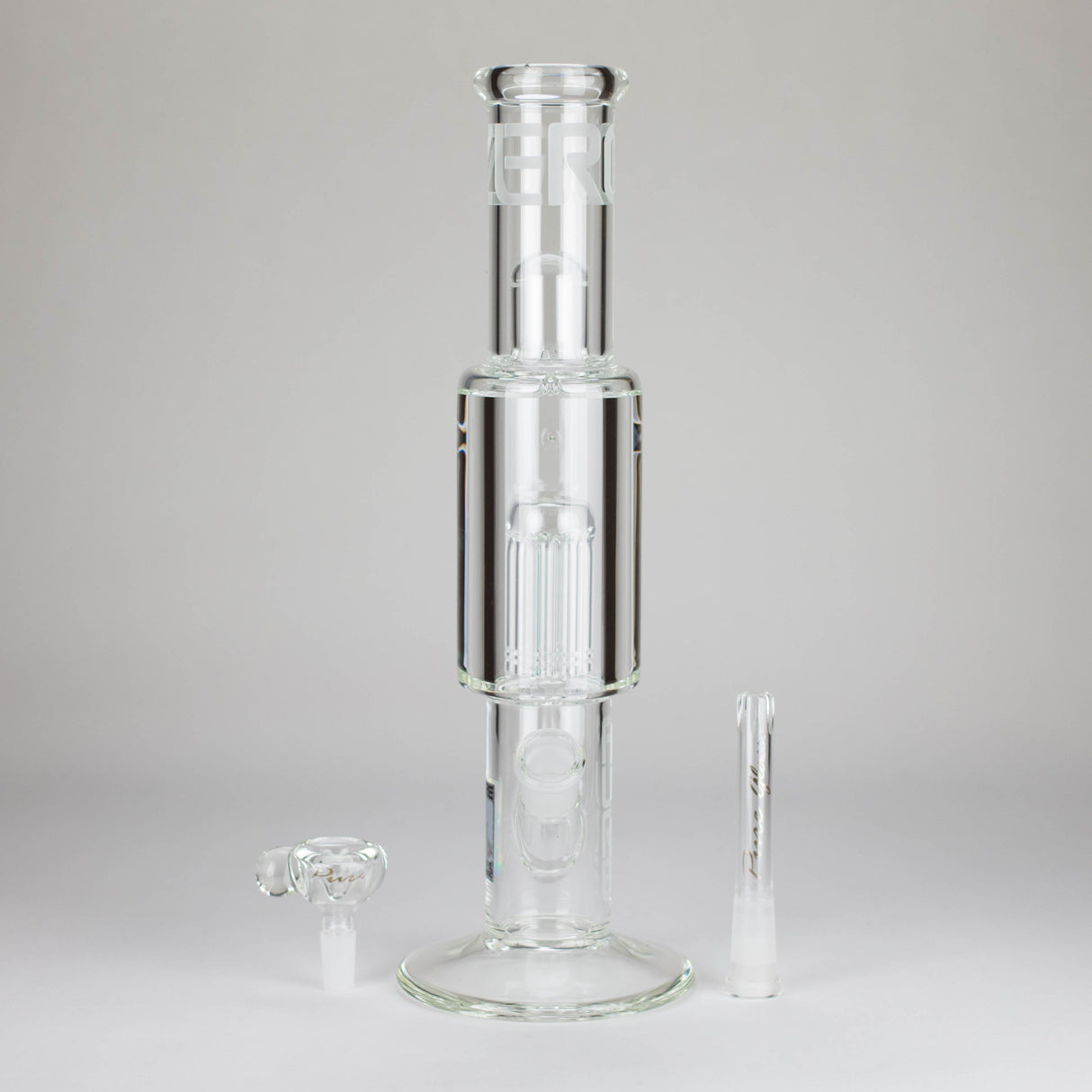 Pure Glass | 15" Zero-T Freezable 8-Tree Glass Bong PINNACLE DISTRIBUTORS INC.