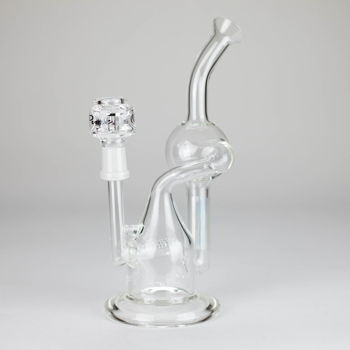 Pure Glass | 8" Infinity Recycler 2 - Flower and Dab Glass Rig PINNACLE DISTRIBUTORS INC.
