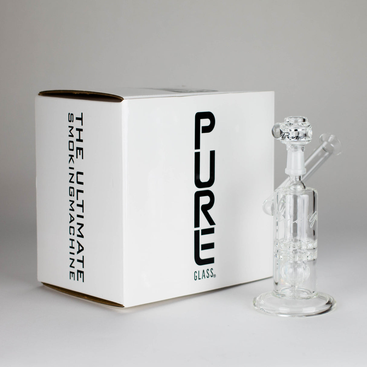 Pure Glass | 7" Mini Torus - Male 14mm Glass Rig PINNACLE DISTRIBUTORS INC.