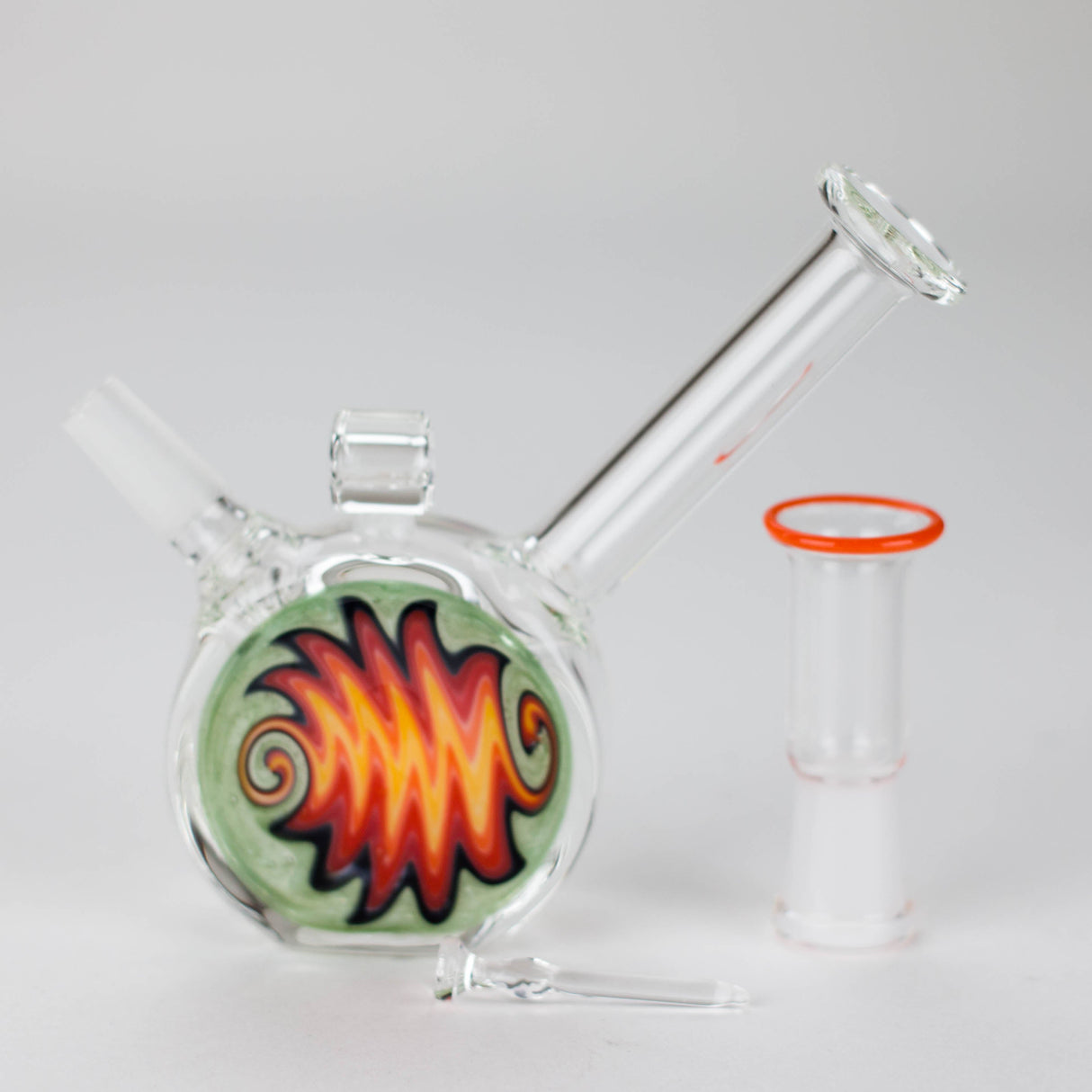 4" Fixed Stem Pendant Rig 10MM Glass Pipe PINNACLE DISTRIBUTORS INC.