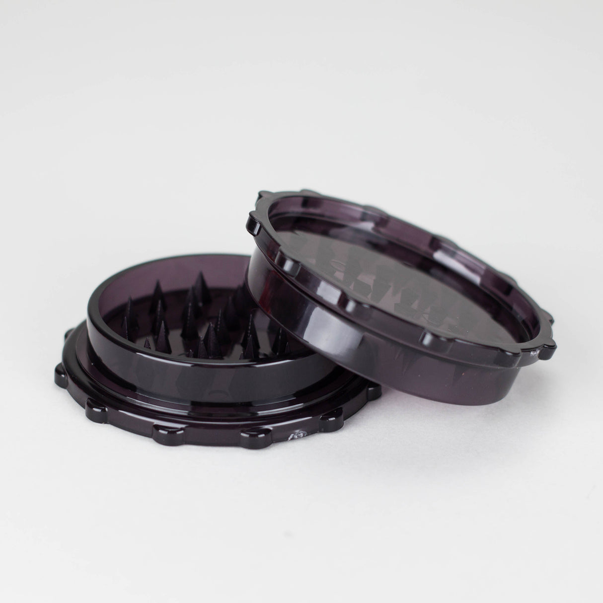 2PC Plastic Assorted Colored Grinder 3" - 100 Ct Display Pack PINNACLE DISTRIBUTORS INC.