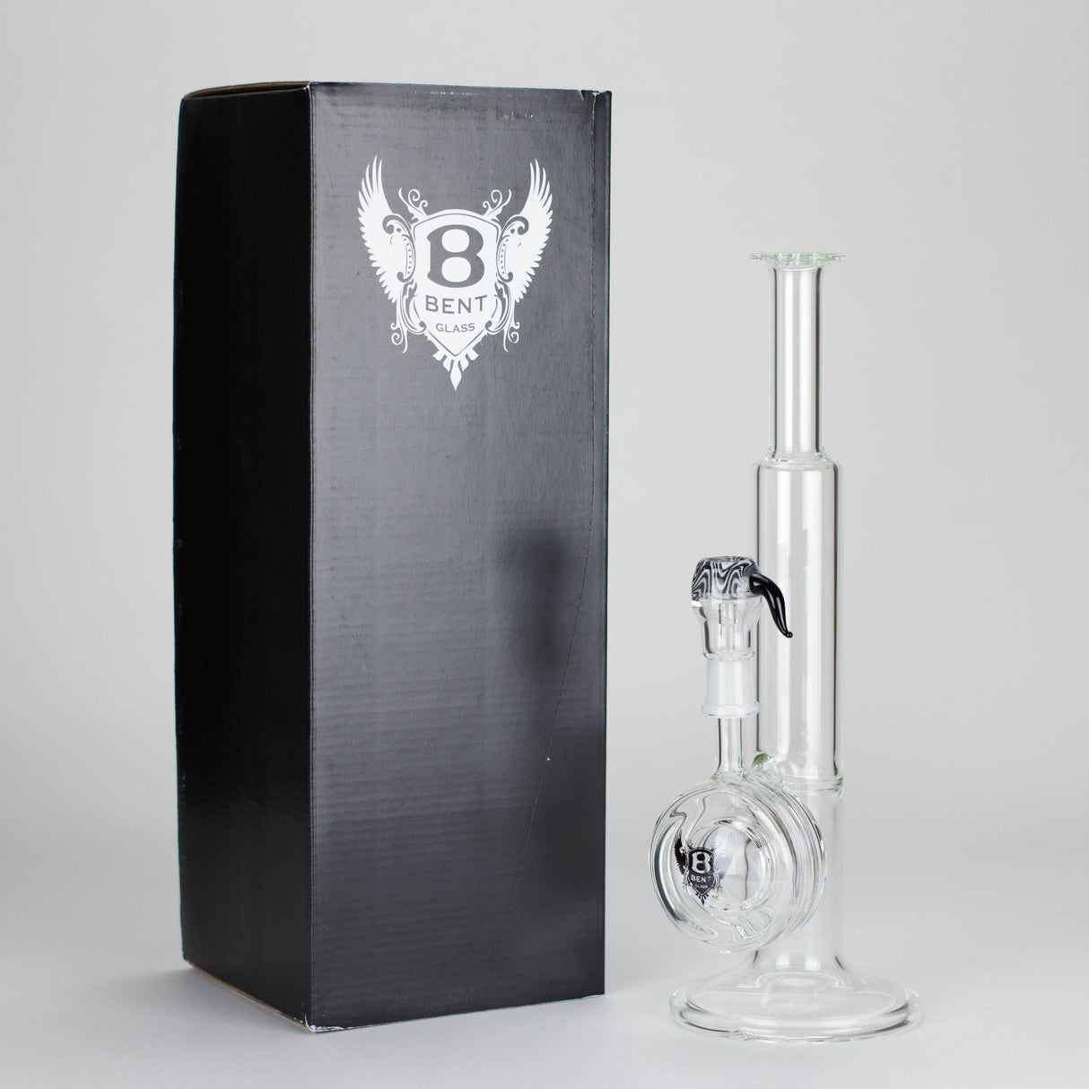 Bent Glass | B19 Orion - 12" Vertical Ring Dab Rig Glass Rig PINNACLE DISTRIBUTORS INC.