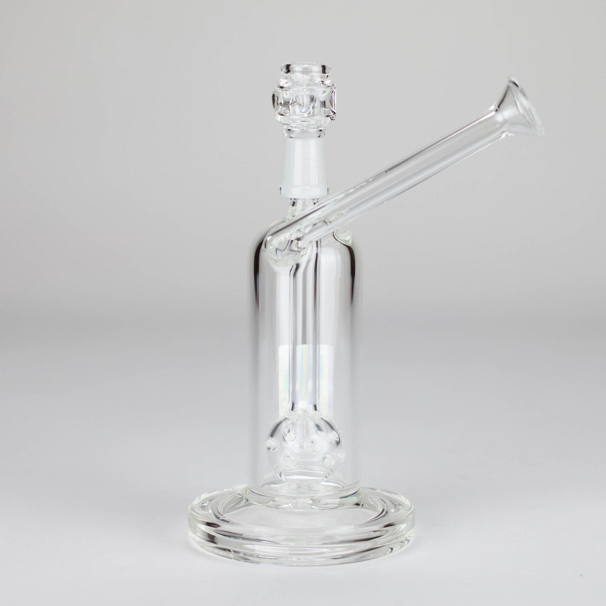 Pure Glass | 6.5" Solaris 10mm Bubbler Clear Glass Rig PINNACLE DISTRIBUTORS INC.