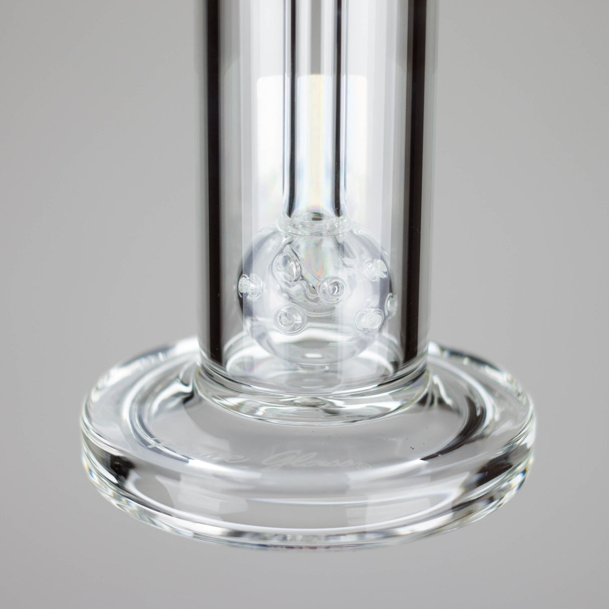Pure Glass | 6.5" Solaris 10mm Bubbler Clear Glass Rig PINNACLE DISTRIBUTORS INC.