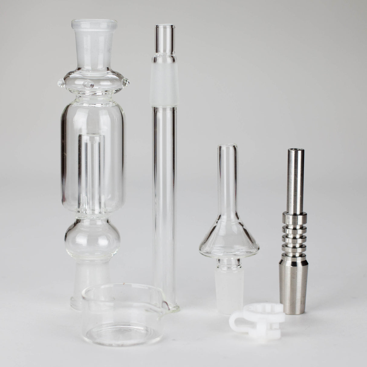6" 14mm Nectar Collector Set + Dish Nectar Collector PINNACLE DISTRIBUTORS INC.