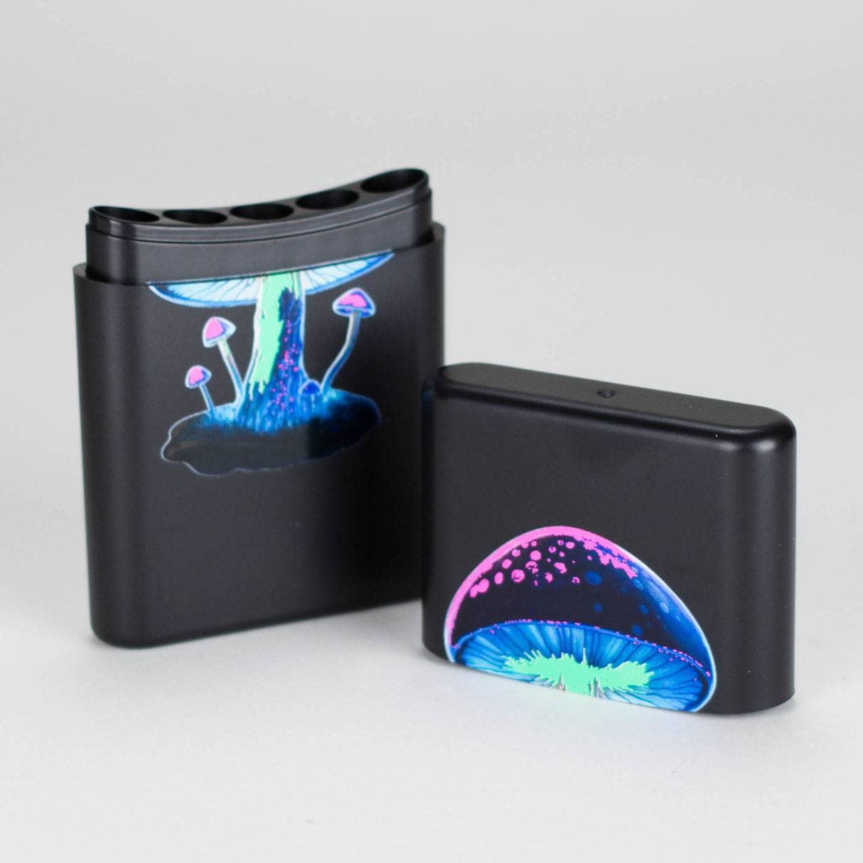 Five Joints Holder tubes with mushroom design Box of 11 Tube 777 Smoke