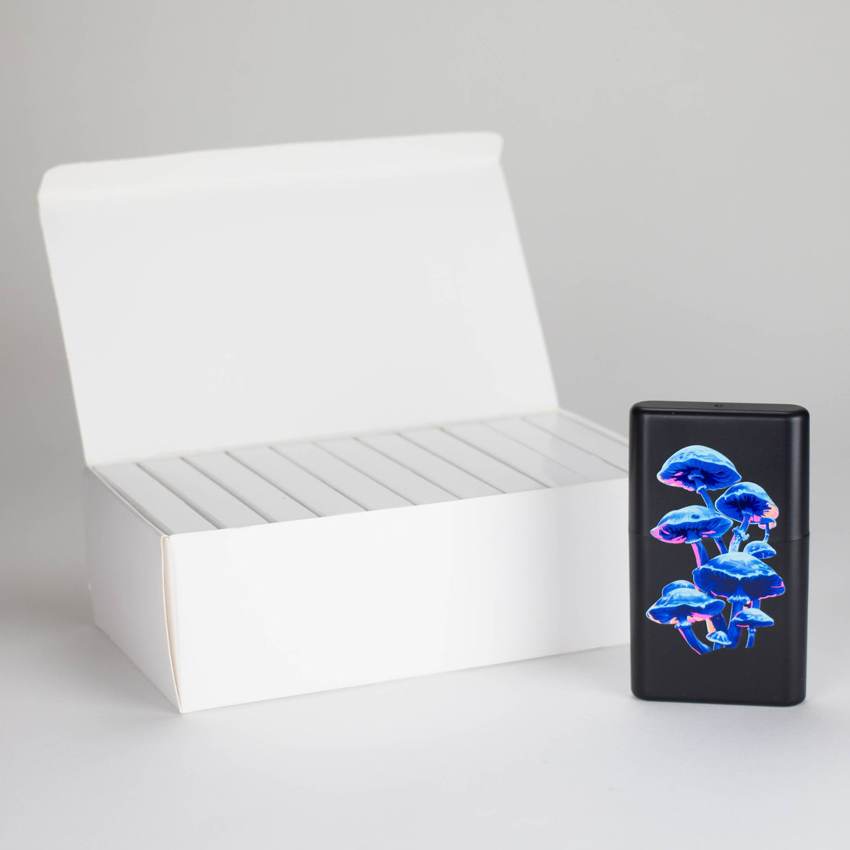 Five Joints Holder tubes with mushroom design Box of 11 Tube 777 Smoke