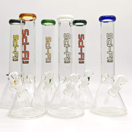 12“ 4mm Color Assorted Beaker Bong Glass Bong Super Supplys Inc