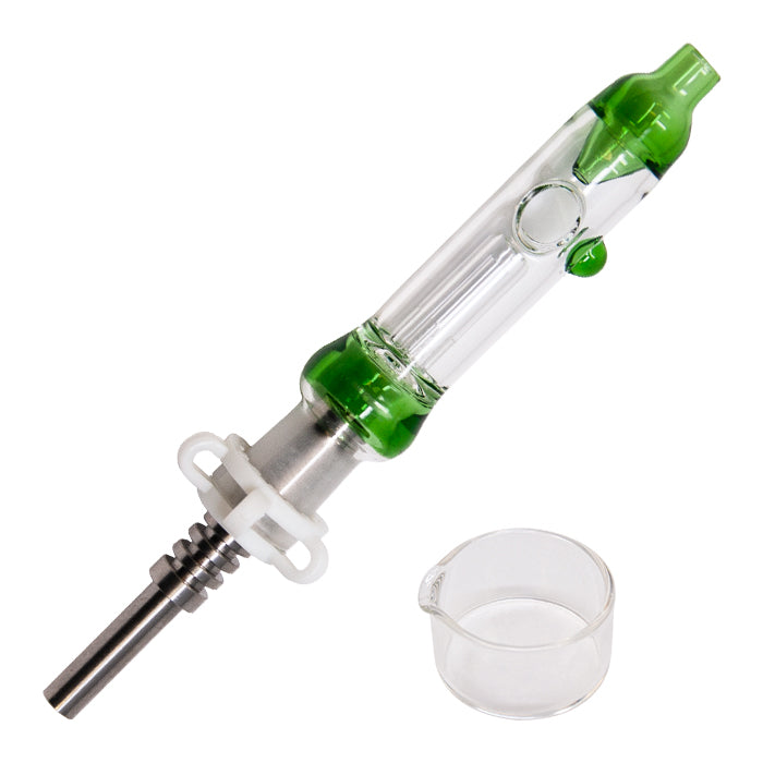 King | Nectar Collector Set 14MM Nectar Collector Maple Craft Inc Green
