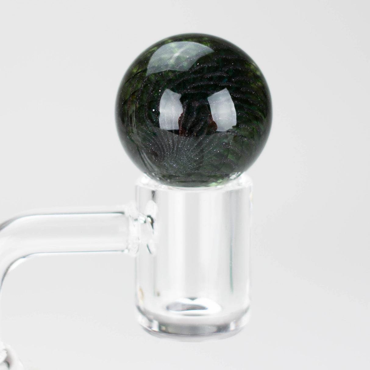 Shine Glassworks | Latticino Marble Carb Cap - Made in Canada Cap · Dabber · Insert · Clip · Nail Smoking Cat Distribution Green