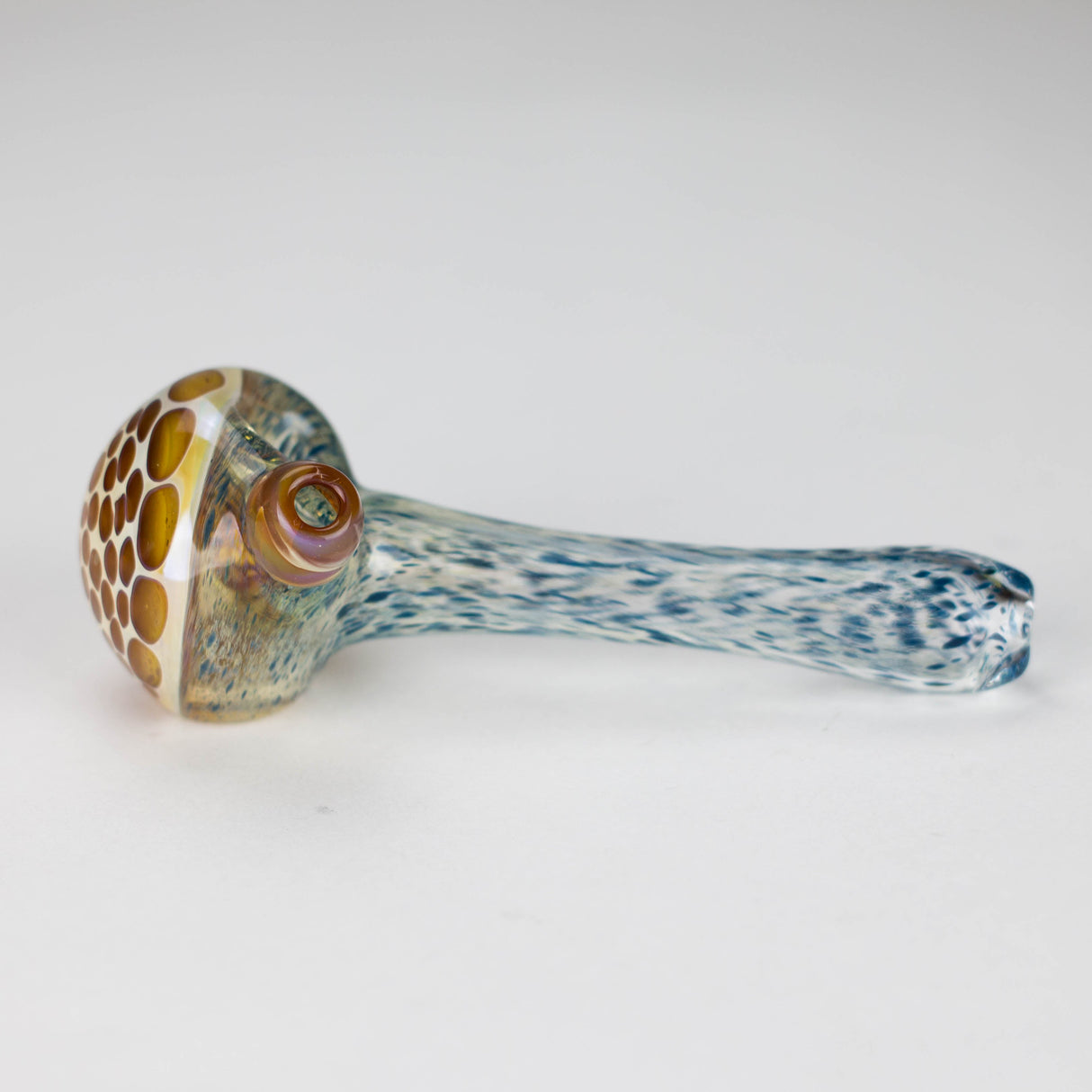 Shine Glassworks | Frit Honeycomb Pipe - Made in Canada Glass Pipe Smoking Cat Distribution