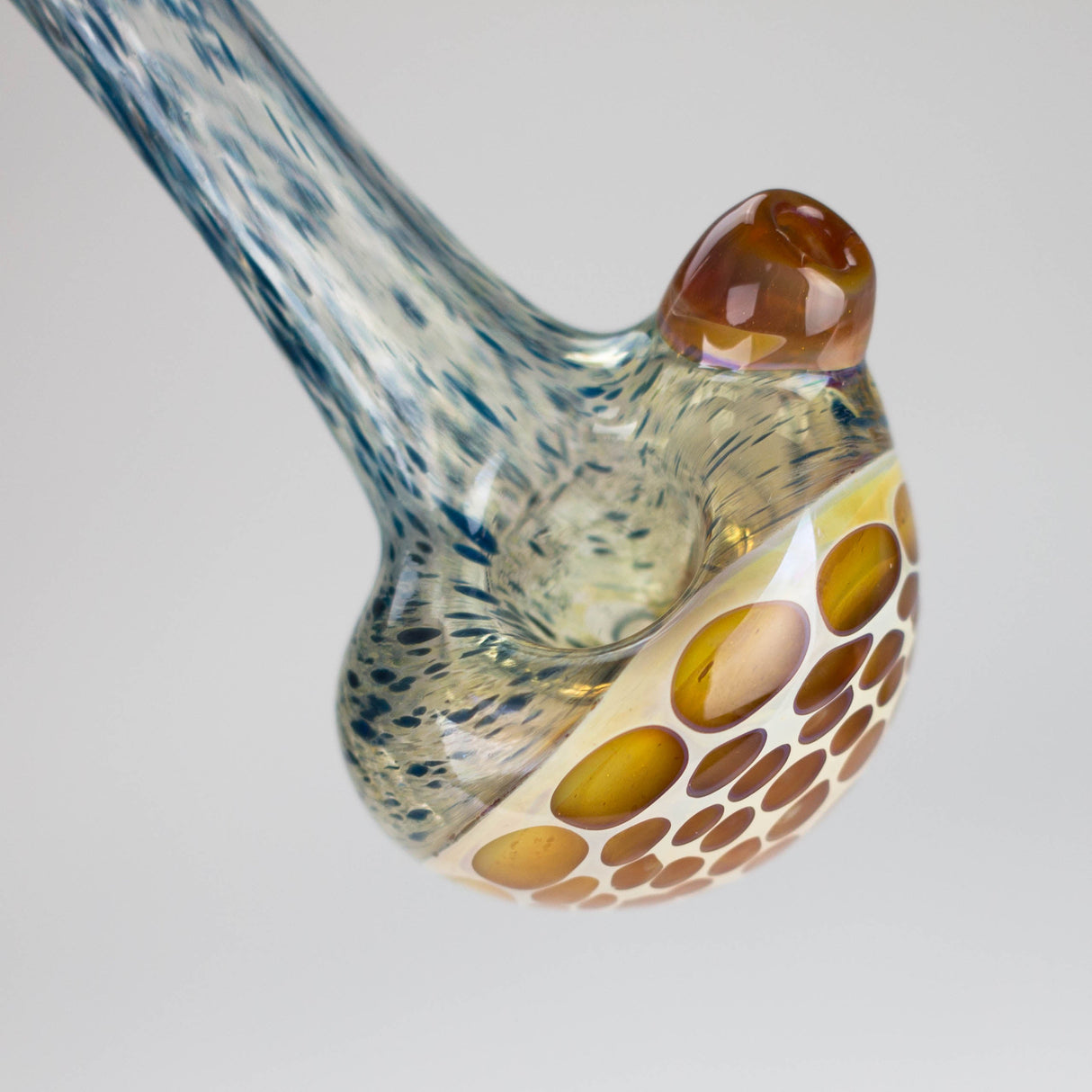Shine Glassworks | Frit Honeycomb Pipe - Made in Canada Glass Pipe Smoking Cat Distribution