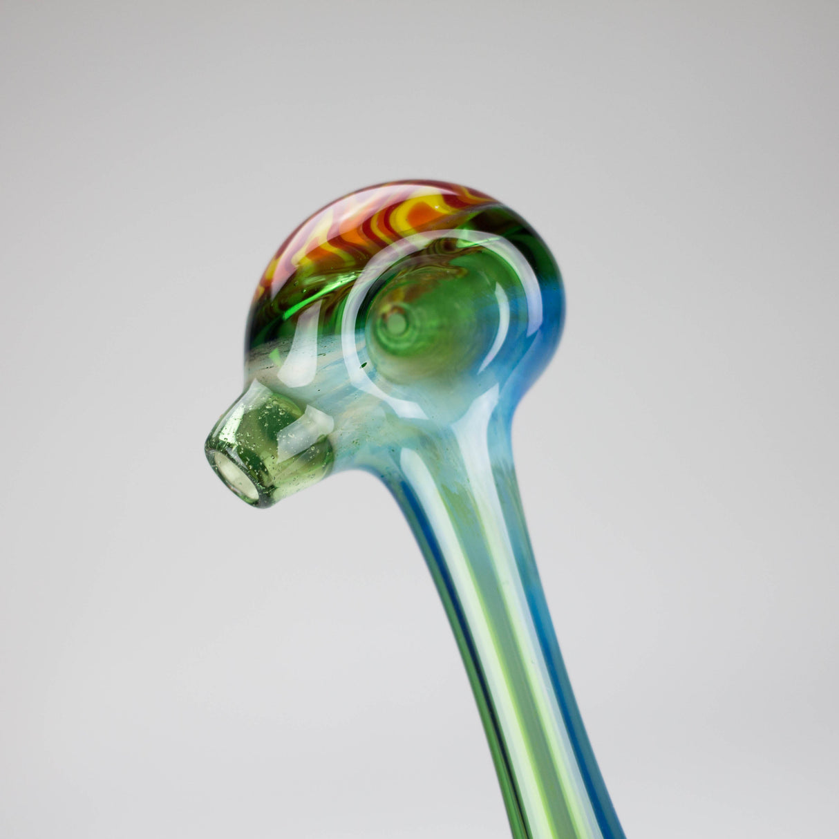 Shine Glassworks | Fume Coloured Pipe with Reverse Axis Bowl - Made in Canada Glass Pipe Smoking Cat Distribution