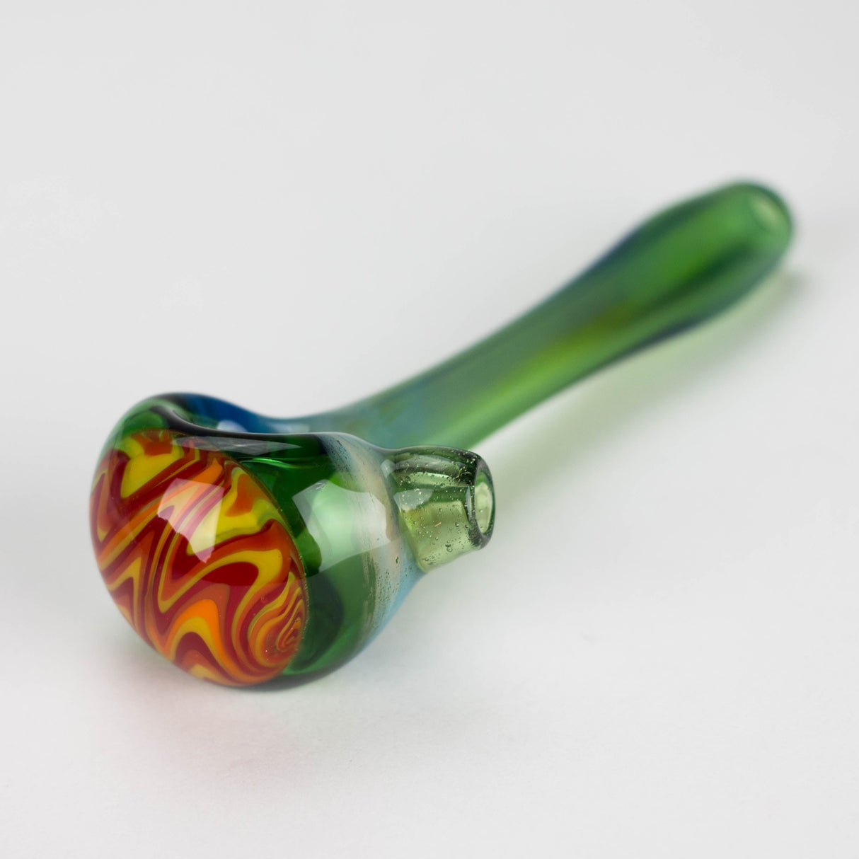 Shine Glassworks | Fume Coloured Pipe with Reverse Axis Bowl - Made in Canada Glass Pipe Smoking Cat Distribution