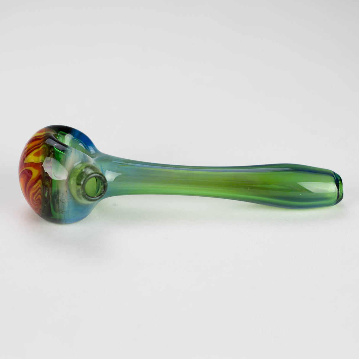 Shine Glassworks | Fume Coloured Pipe with Reverse Axis Bowl - Made in Canada Glass Pipe Smoking Cat Distribution