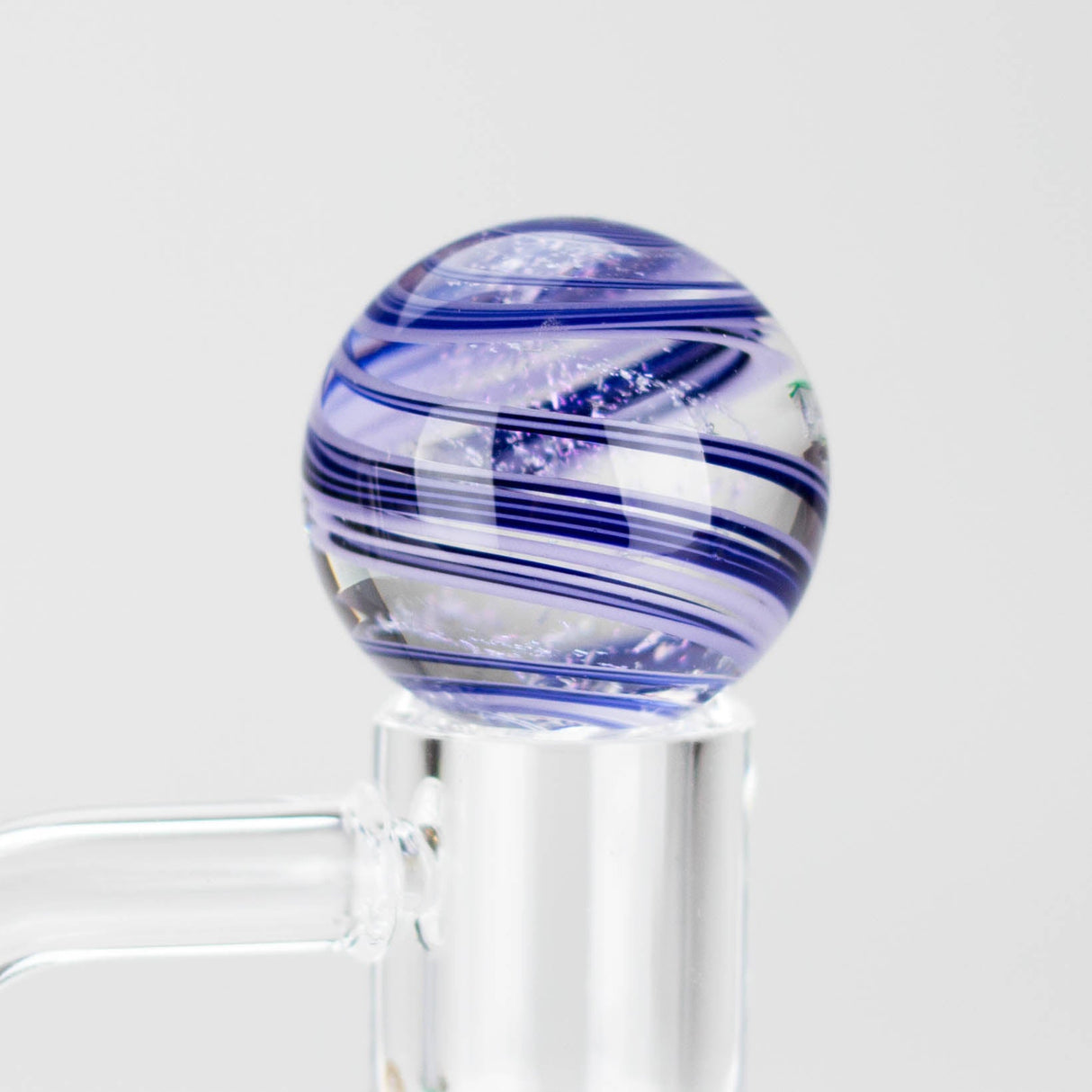 Shine Glassworks | Dicrhoic Swirl Carb Cap marble-Made in Canada Cap · Dabber · Insert · Clip · Nail Smoking Cat Distribution Purple