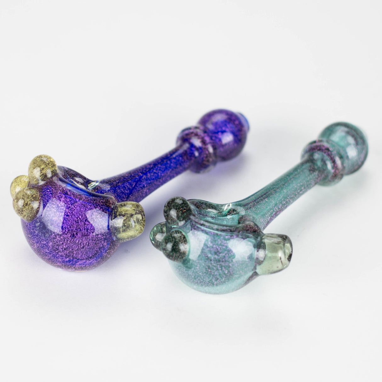 Shine Glassworks | 4" Dichroic Handpipe - made in Canada Glass Pipe Smoking Cat Distribution