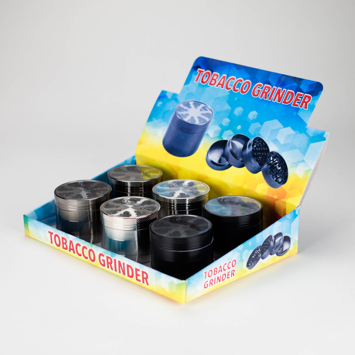 Genie | Clear Top Med 4pts Grinder Box of 6 Display Pack JJ Distribution