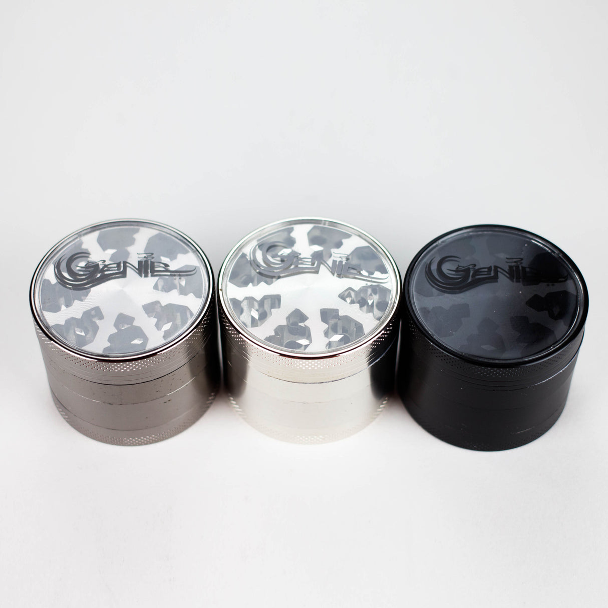 Genie | Clear Top Med 4pts Grinder Box of 6 Display Pack JJ Distribution