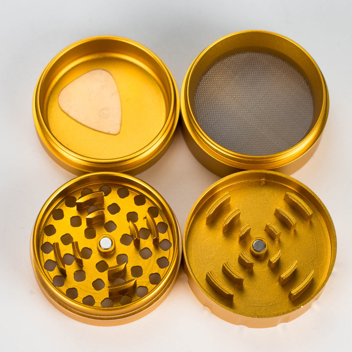 Genie | Aluminium 4pts Grinder Box of 6 Display Pack JJ Distribution