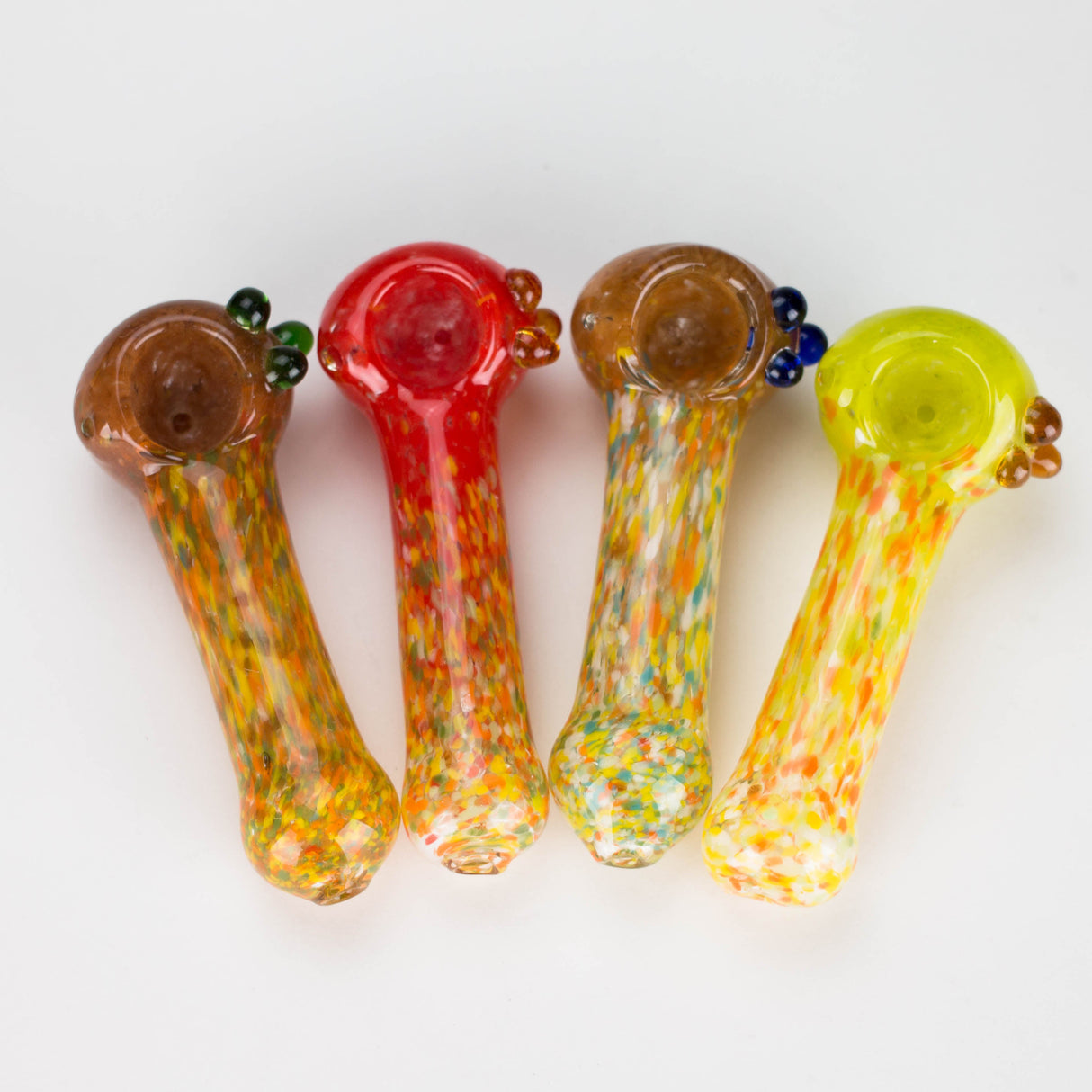 4" Handcrafted Glass pipe Pack of 2 Glass Pipe Bongzie Smokes