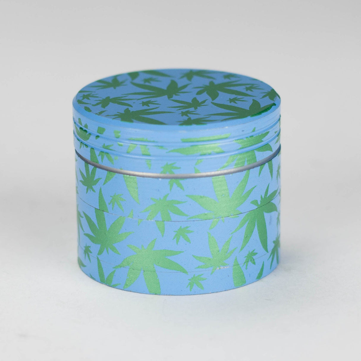 45mm Leaf aluminium grinder Pack of 15 Display Pack Bongzie Smokes