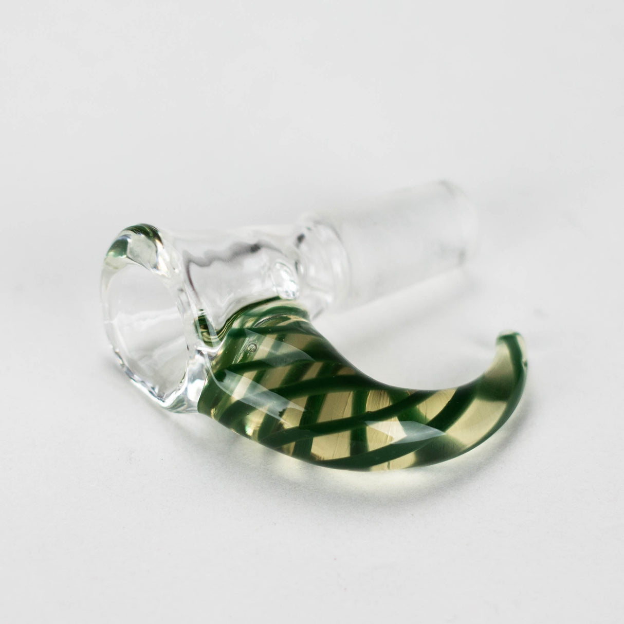 Shine Glassworks | 14mm 3 Hole Clear Bowl with Horn - Made in Canada Bowl · Banger · Oil Burner Smoking Cat Distribution