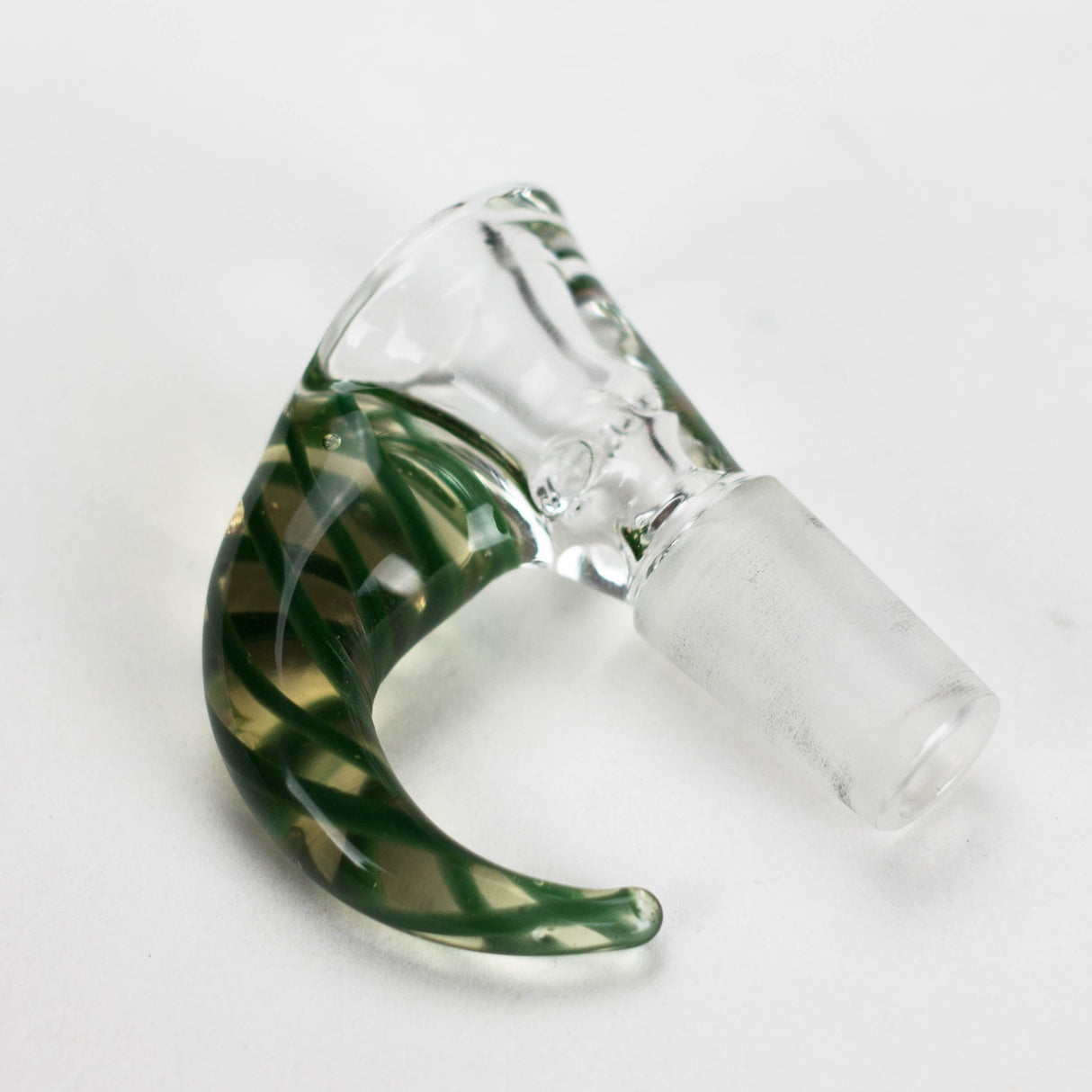 Shine Glassworks | 14mm 3 Hole Clear Bowl with Horn - Made in Canada Bowl · Banger · Oil Burner Smoking Cat Distribution