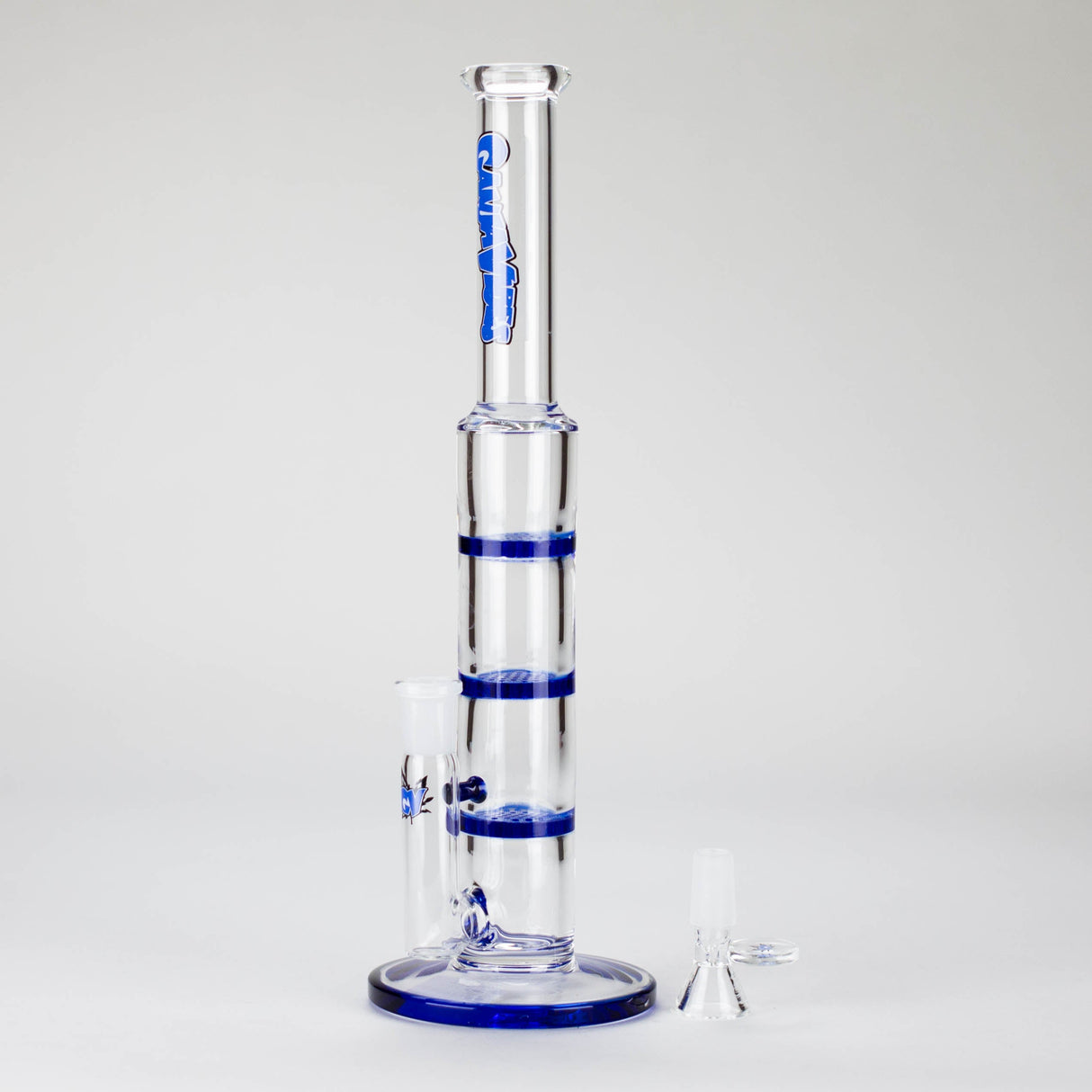 Ganjavibes | 11" Triple Honeycomb Percolator Glass Bong Glass Bong Maple Craft Inc
