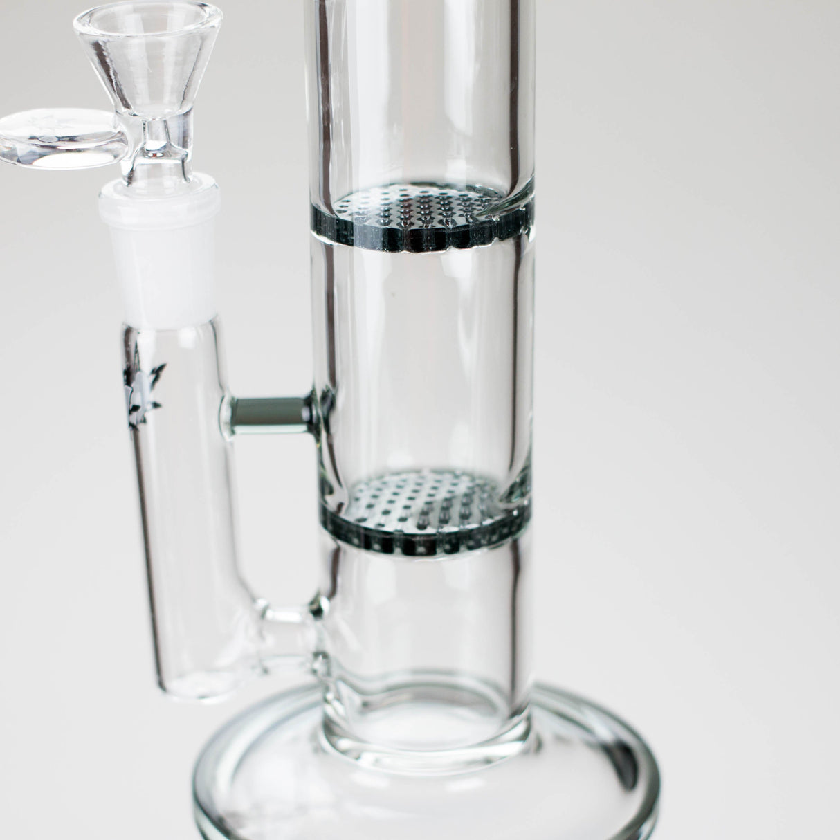 Ganjavibes | 11" Double Honeycomb Percolator Glass Bong Glass Bong Maple Craft Inc