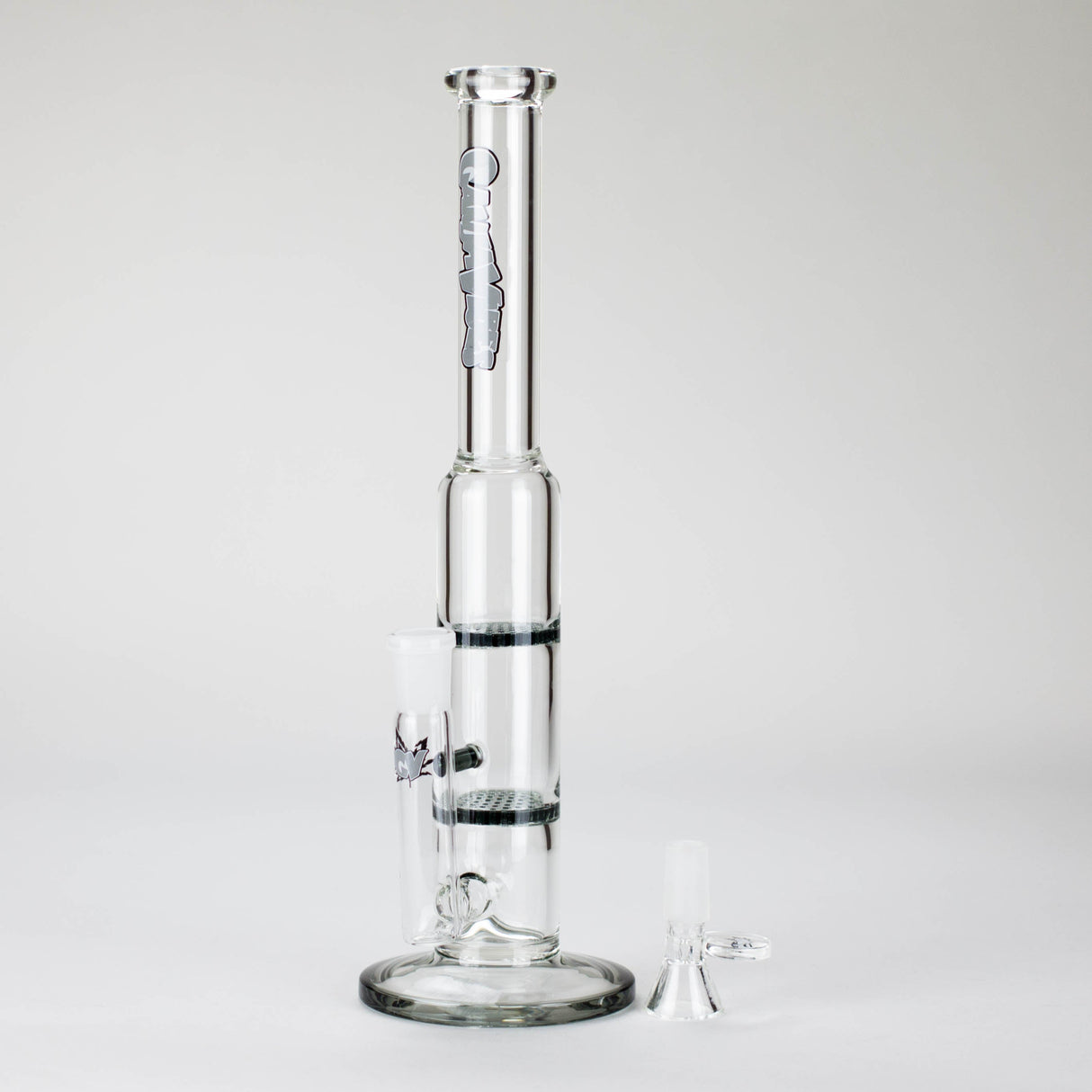 Ganjavibes | 11" Double Honeycomb Percolator Glass Bong Glass Bong Maple Craft Inc