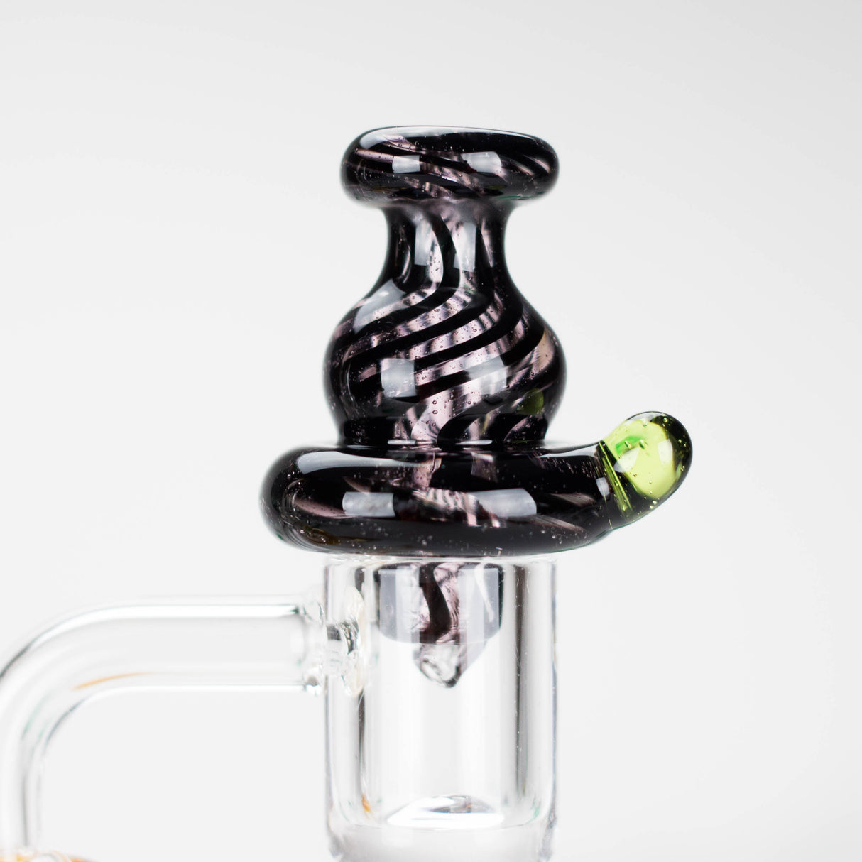 Shine Glassworks | Vackstack directional carb cap - Made in Canada Cap · Dabber · Insert · Clip · Nail Smoking Cat Distribution