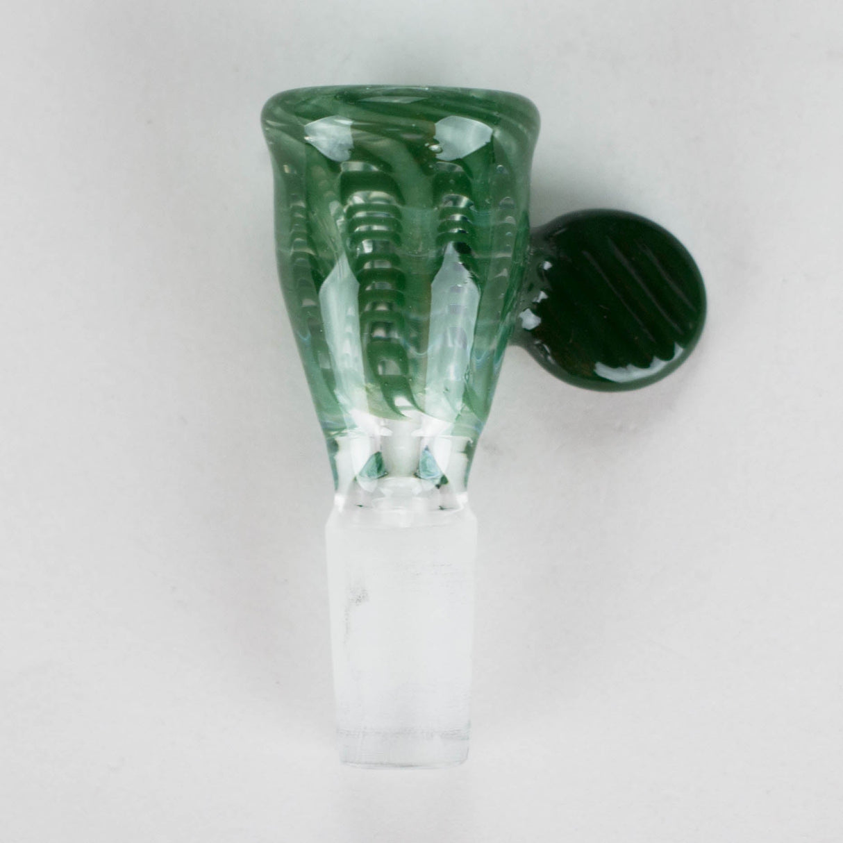 Shine Glassworks | Raked flare 14mm bowl with handle - Made in Canada Bowl · Banger · Oil Burner Smoking Cat Distribution