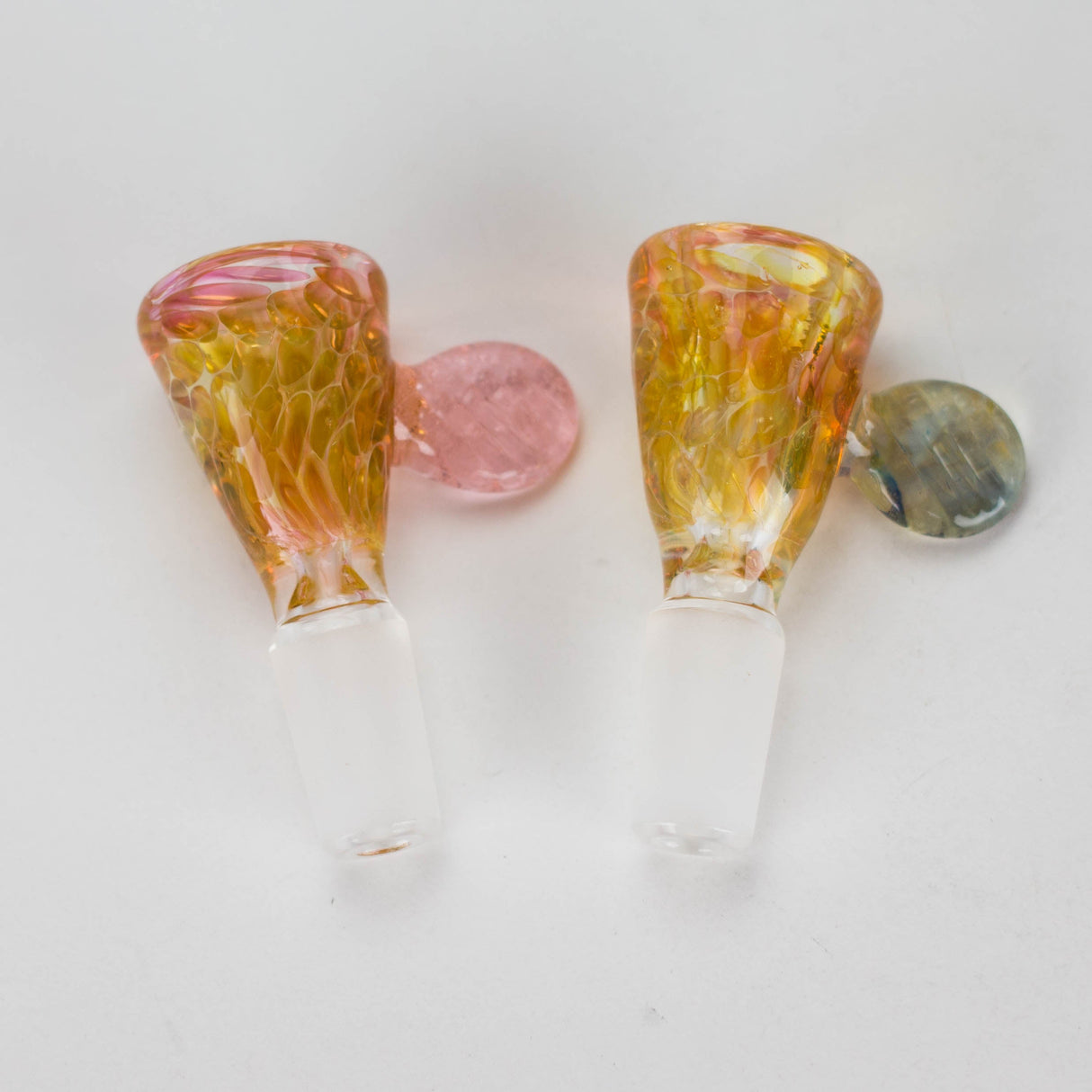 Shine Glassworks | Fumed Honeycomb flare 14mm bowl with handle - Made in Canada Bowl · Banger · Oil Burner Smoking Cat Distribution