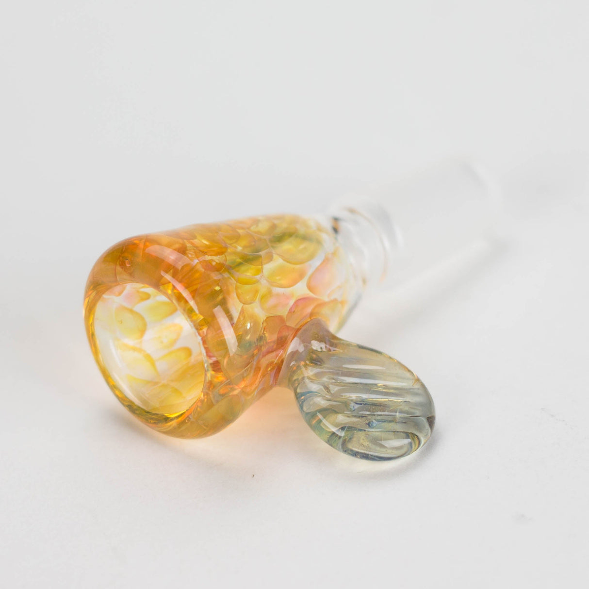 Shine Glassworks | Fumed Honeycomb flare 14mm bowl with handle - Made in Canada Bowl · Banger · Oil Burner Smoking Cat Distribution