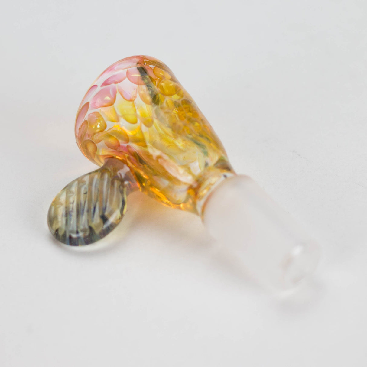 Shine Glassworks | Fumed Honeycomb flare 14mm bowl with handle - Made in Canada Bowl · Banger · Oil Burner Smoking Cat Distribution