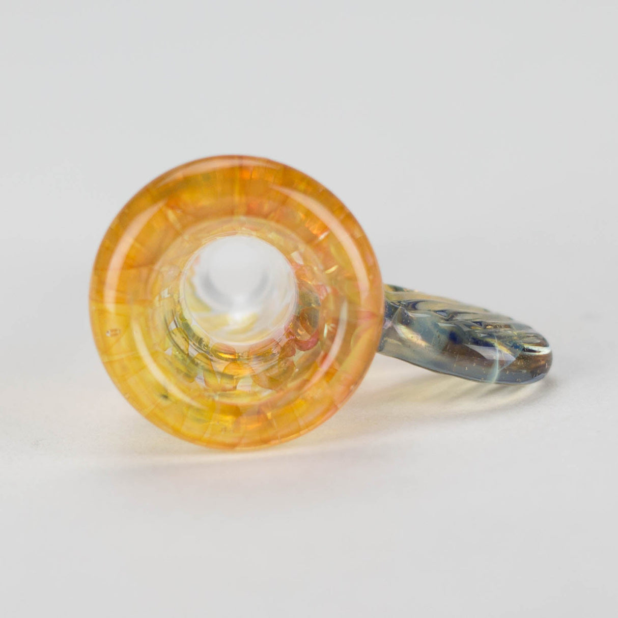 Shine Glassworks | Fumed Honeycomb flare 14mm bowl with handle - Made in Canada Bowl · Banger · Oil Burner Smoking Cat Distribution