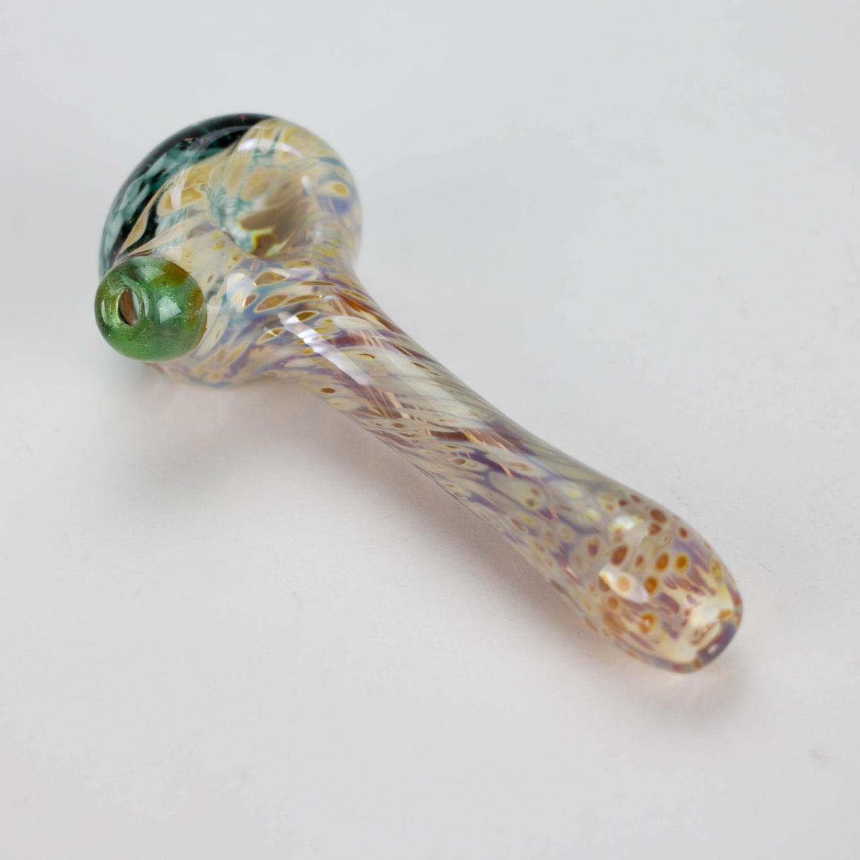 Shine Glassworks | Frit Crushed Opal Honeycombe pipe - Made in Canada Glass Pipe Smoking Cat Distribution