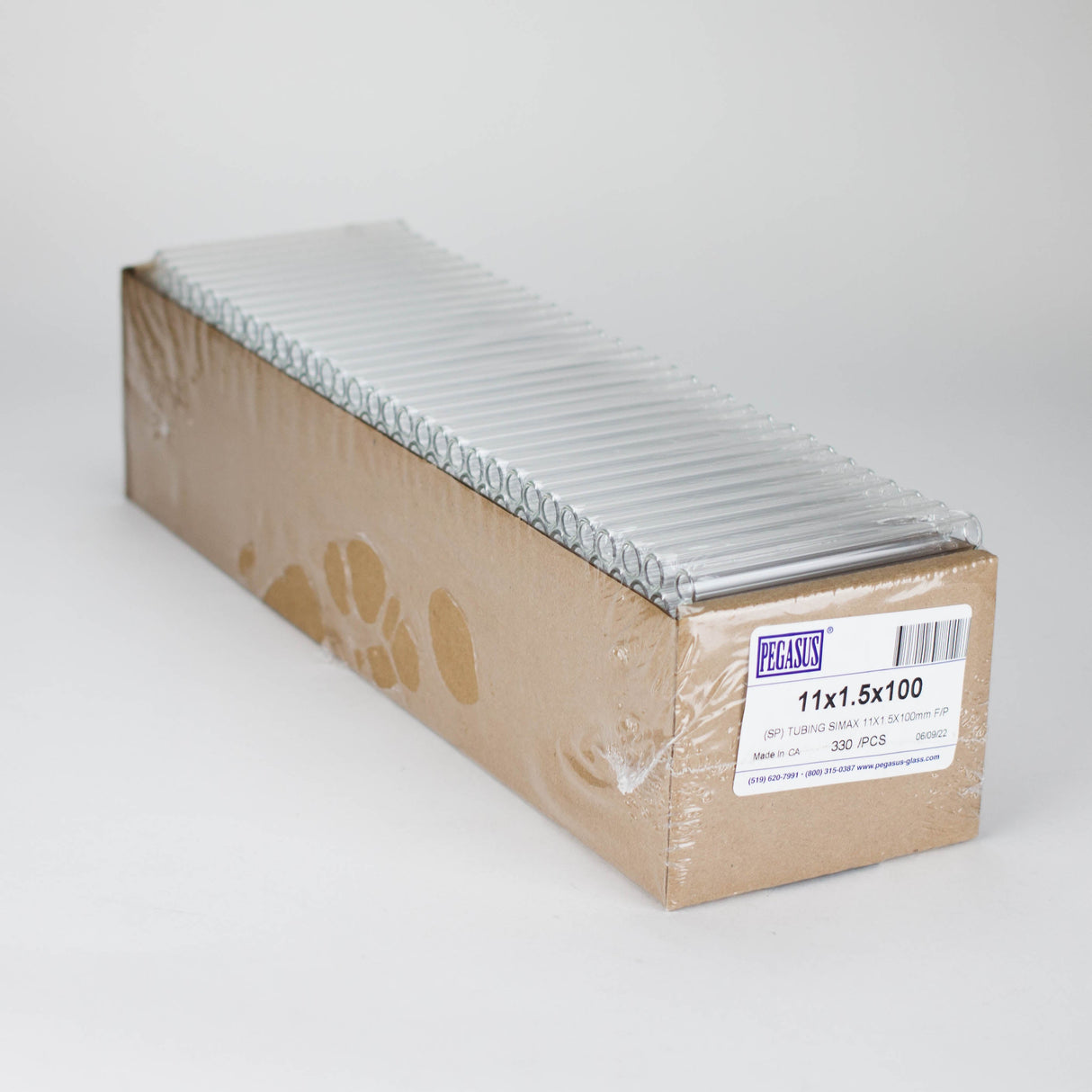 PEGASUS® | Heavy Glass Tube 11x1.5x100mm – Box of 330 Glass Pipe Philcos