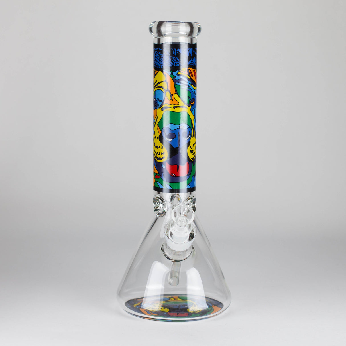 14" 7 mm Glass Bong With Dog Design Glass Bong 777 Smoke Design1