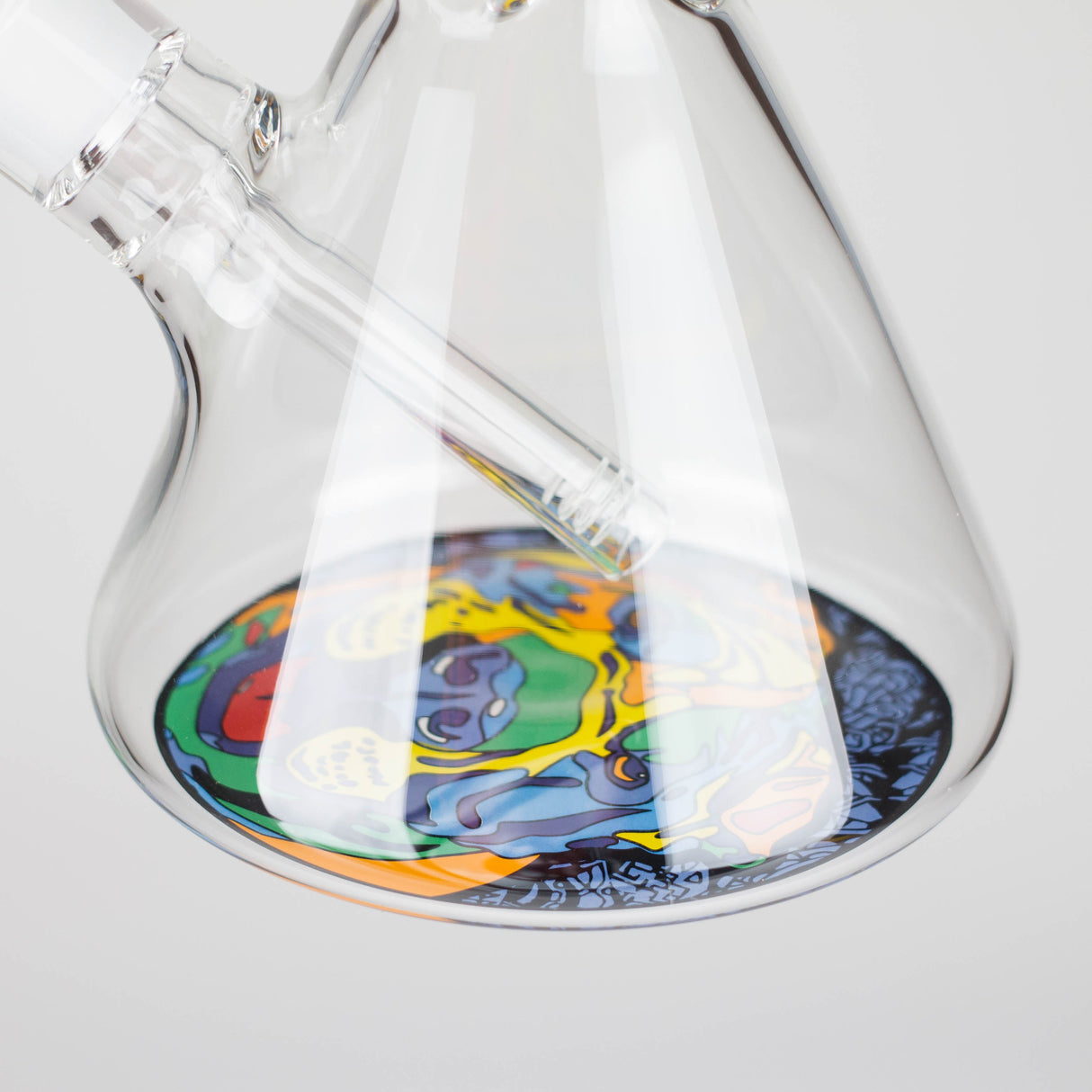 14" 7 mm Glass Bong With Dog Design Glass Bong 777 Smoke