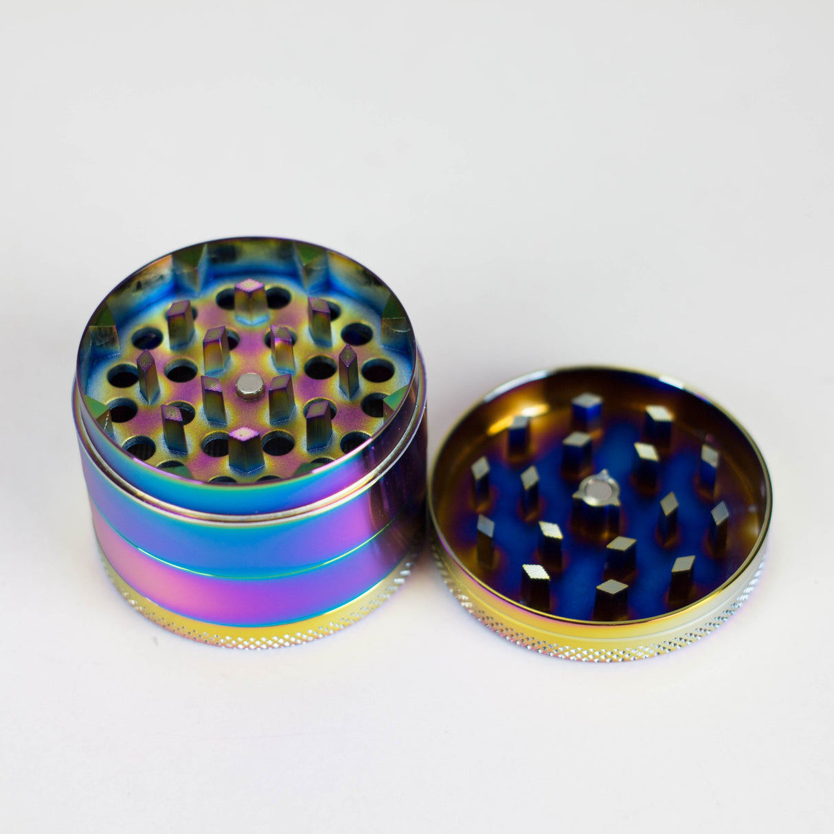 Z2" Metal Grinder 4 Layers with Mushroom Design Box of 12 Display Pack 777 Smoke