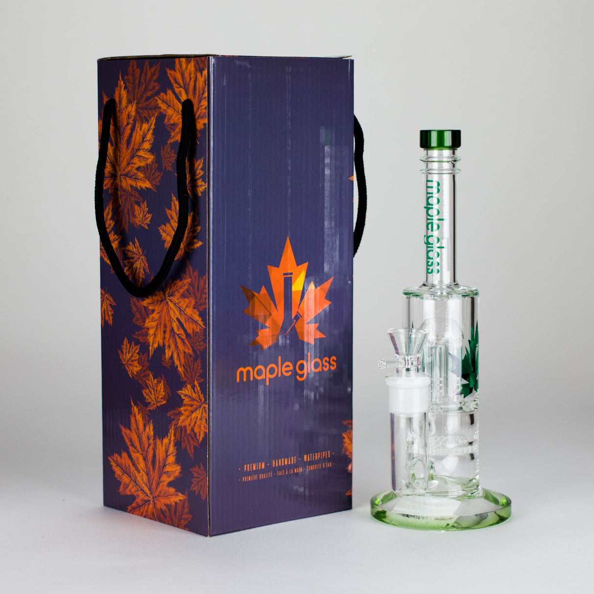 Maple Glass | 12" Honey Comb With Tree Percolator And Splash Guard Bong Glass Bong Maple Craft Inc