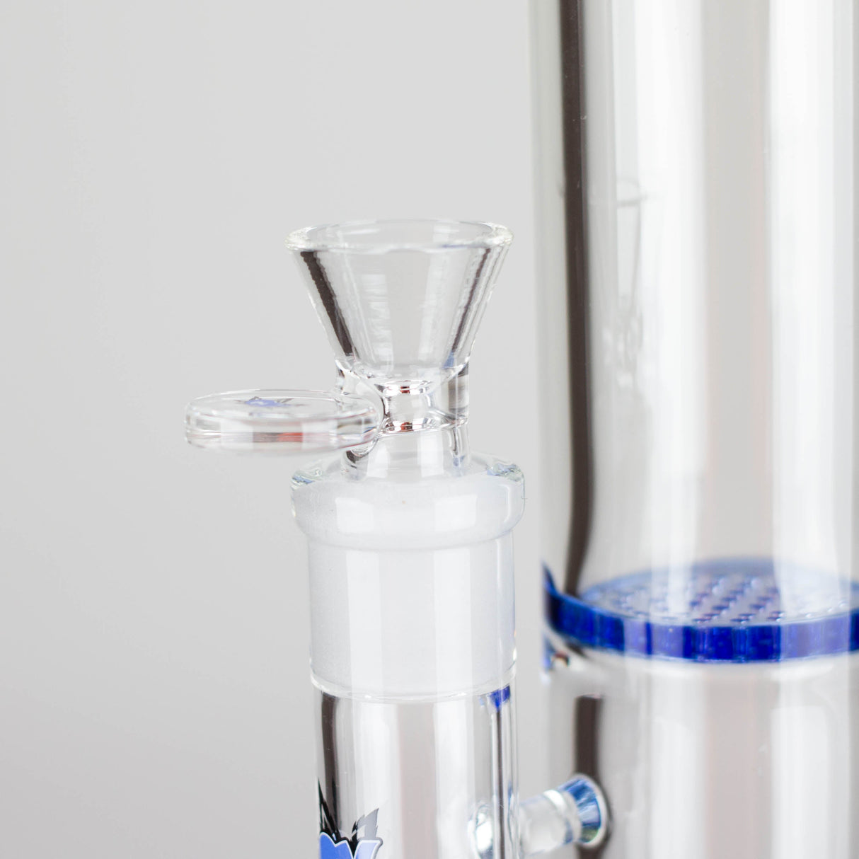 Ganjavibes | Honeycomb 14 Inches Two Disk Percolator Glass Bong By Irie Vibes Series Glass Bong Maple Craft Inc