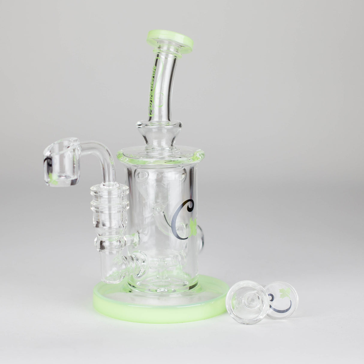 Cannatonik | 7" Glass Bong and Dab Rig Glass Rig Maple Craft Inc Green