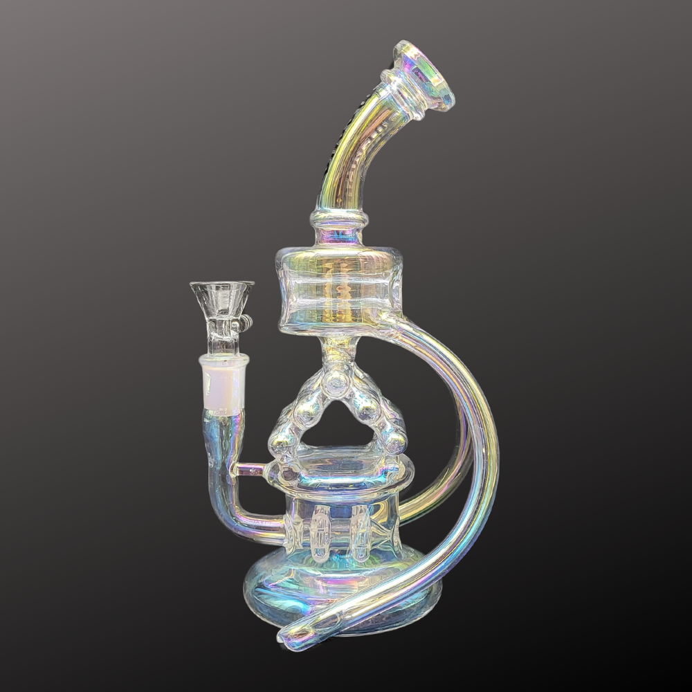 Medusa | 12" Recycler - Style 2 Glass Bong Small Biz Distributors