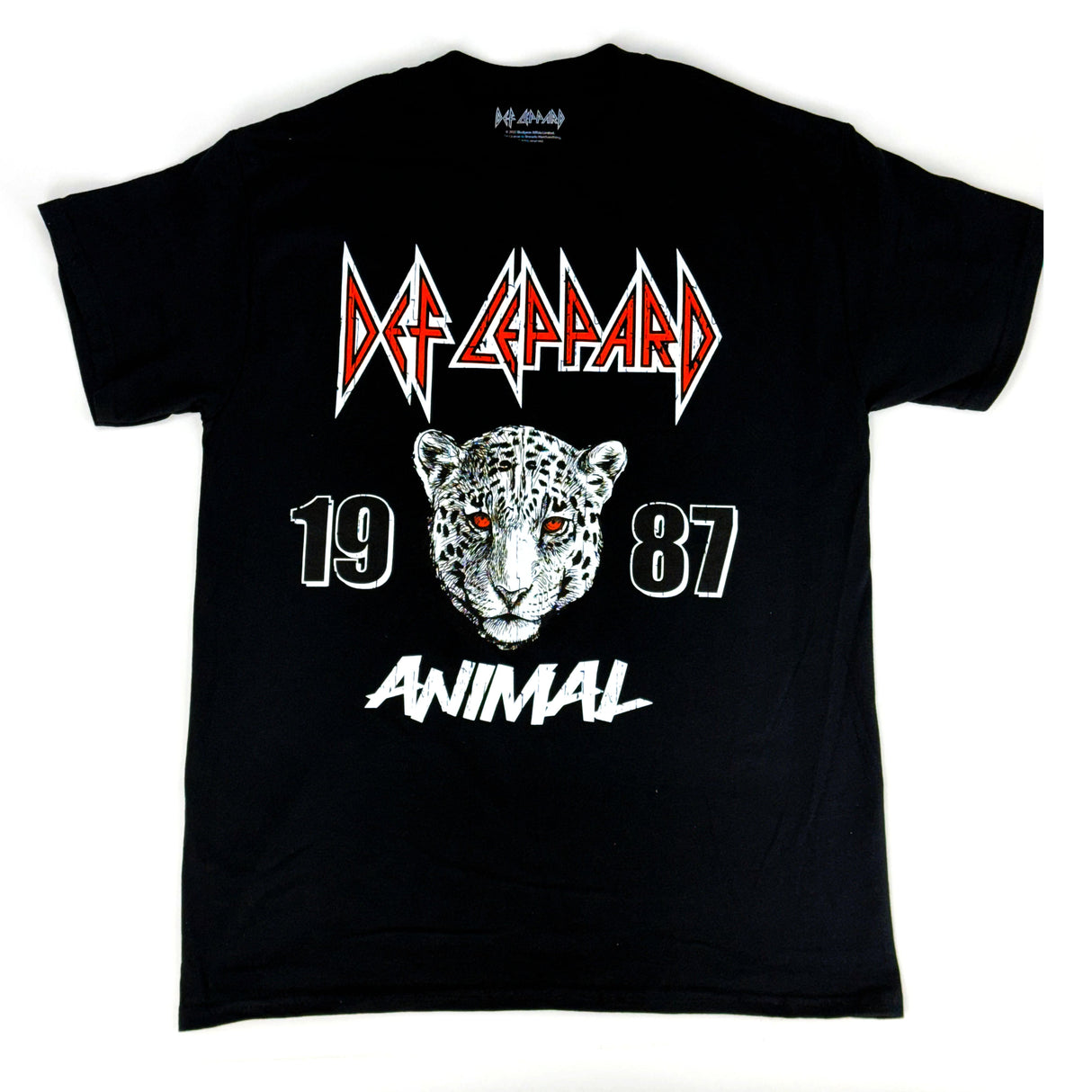 Def Leppard | "Animal Sketch" Unisex T-Shirt-Black- Officially Licensed Short Sleeve Philcos