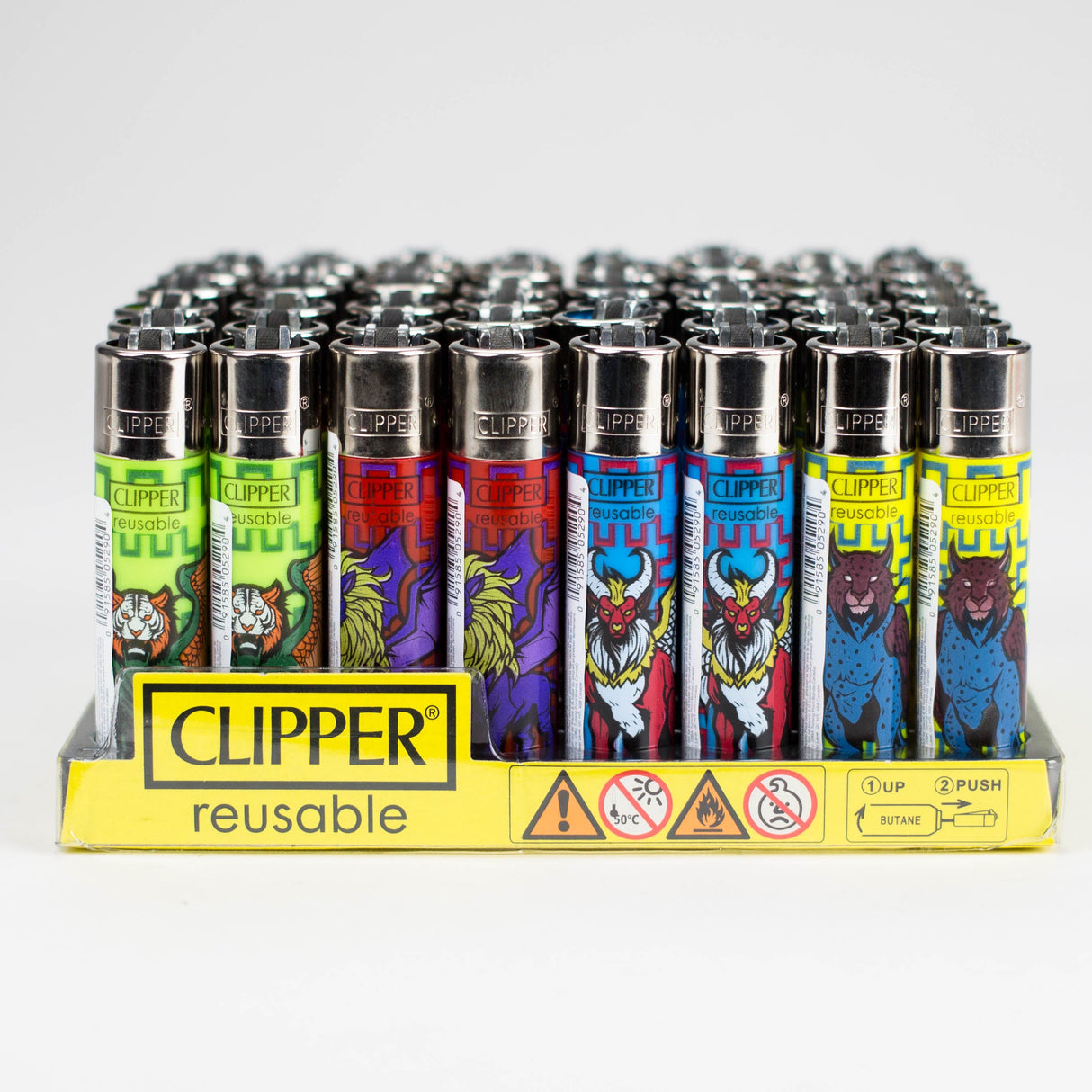 CLIPPER | Random Creatures - Pattern Classic Display of 48 Lighter ONE